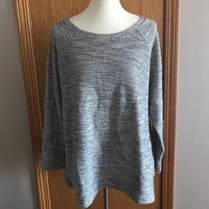 Old Navy Sweatshirt  Metallic Woven Shirt Sweater